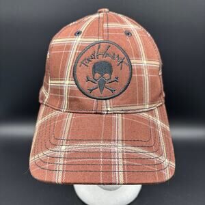 NWT Tony Hawk vintage brown plaid hat/cap skate board grunge